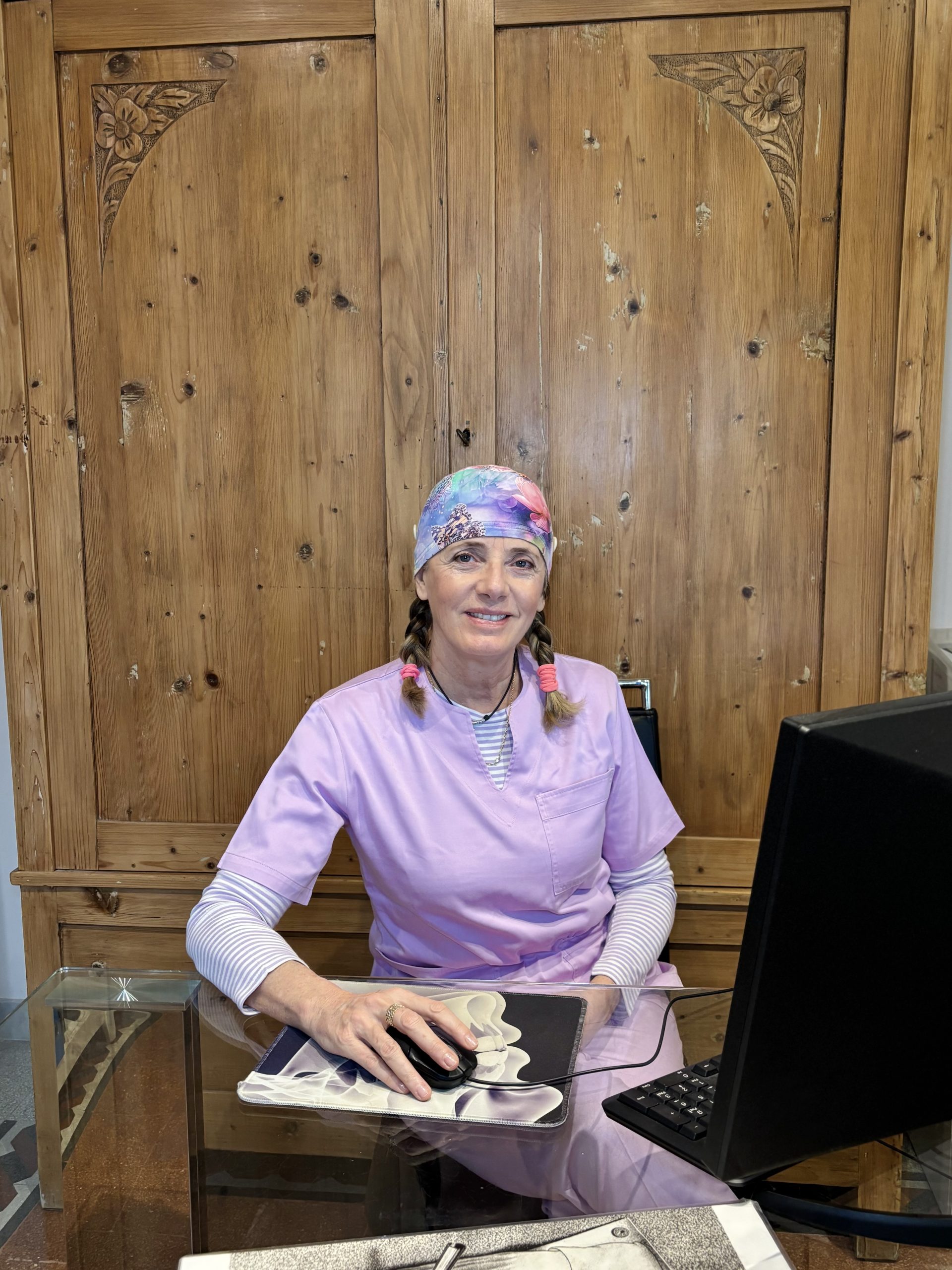 Foto primo piano della dottoressa